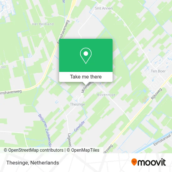 Thesinge map