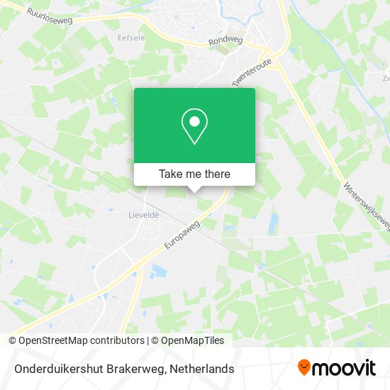 Onderduikershut Brakerweg Karte