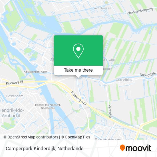 Camperpark Kinderdijk map