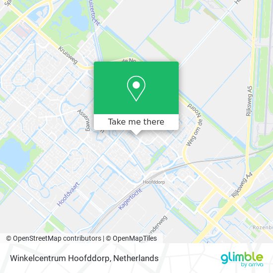 Winkelcentrum Hoofddorp map