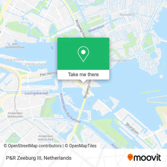 P&R Zeeburg III map