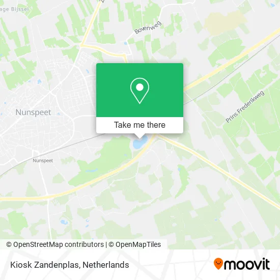 Kiosk Zandenplas map