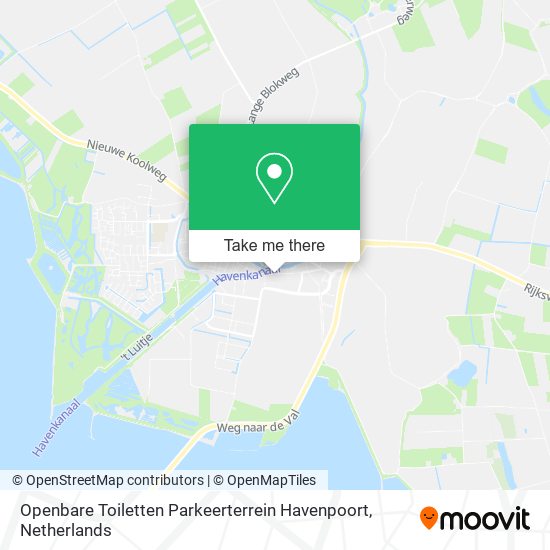 Openbare Toiletten Parkeerterrein Havenpoort Karte