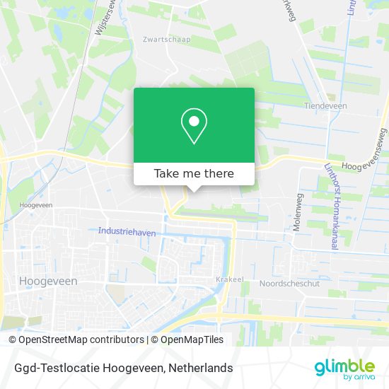 Ggd-Testlocatie Hoogeveen map