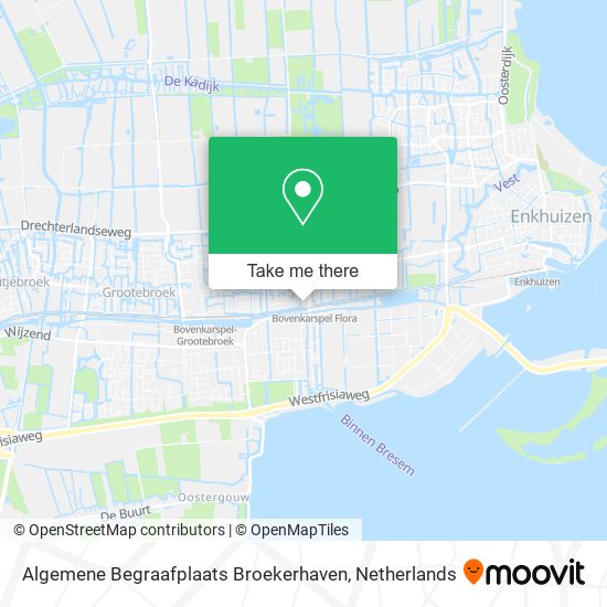 Algemene Begraafplaats Broekerhaven map