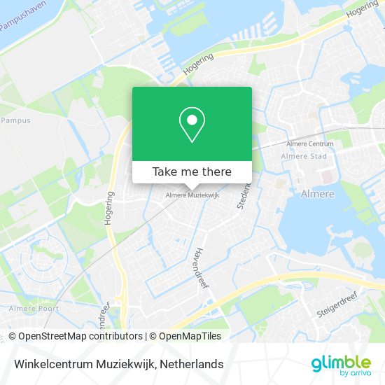 Winkelcentrum Muziekwijk map