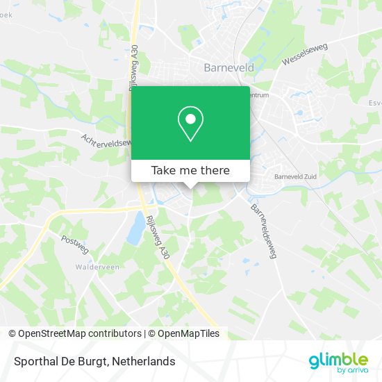 Sporthal De Burgt map