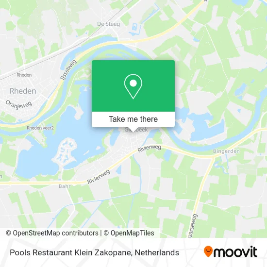 Pools Restaurant Klein Zakopane map