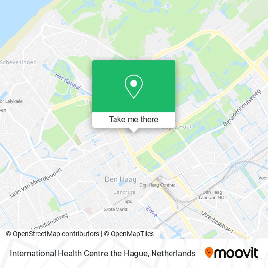 International Health Centre the Hague map