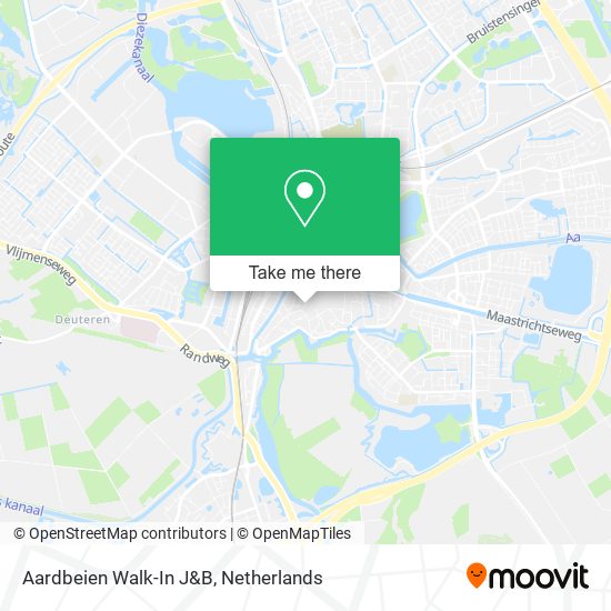 Aardbeien Walk-In J&B map