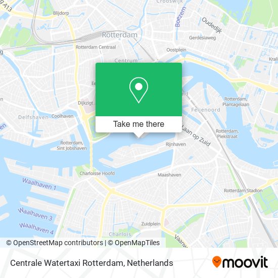 Centrale Watertaxi Rotterdam map