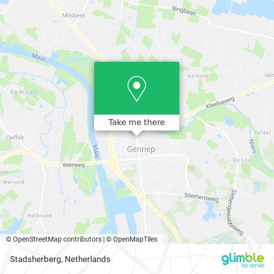 Stadsherberg map