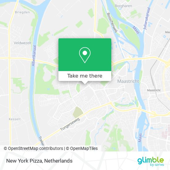 New York Pizza map