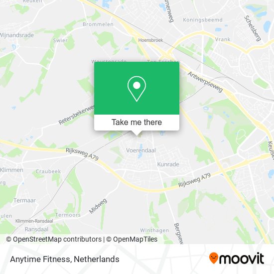 Anytime Fitness map