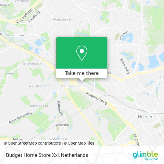 Budget Home Store Xxl map