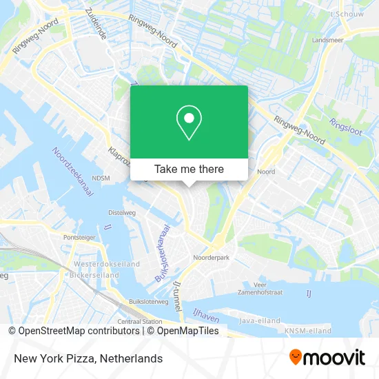 New York Pizza map