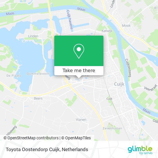 Toyota Oostendorp Cuijk Karte