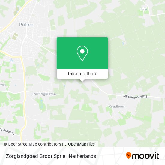 Zorglandgoed Groot Spriel map
