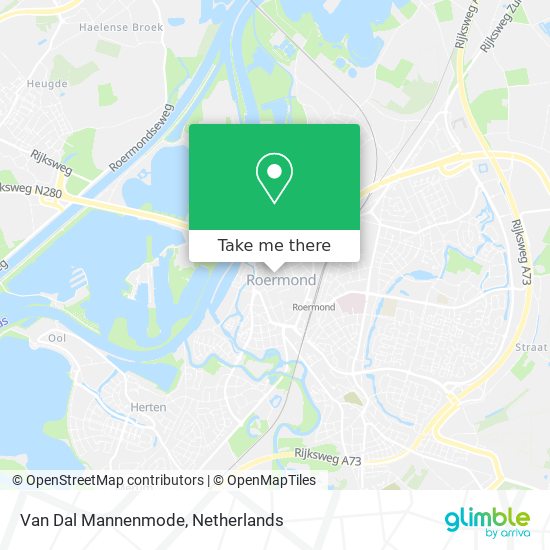 Van Dal Mannenmode map