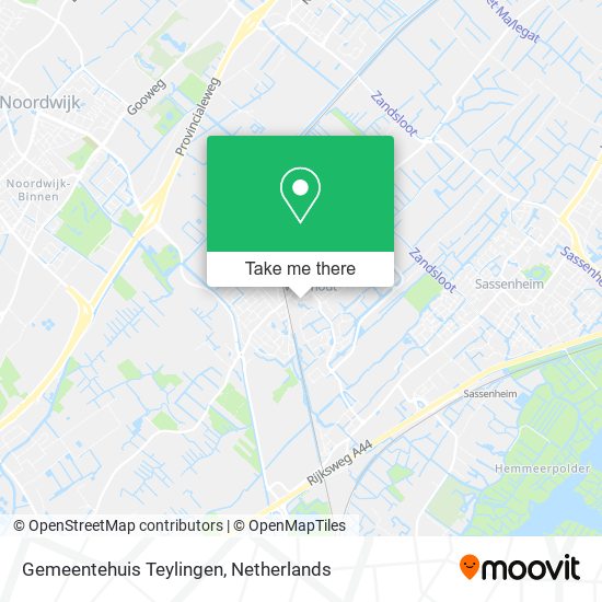 Gemeentehuis Teylingen Karte