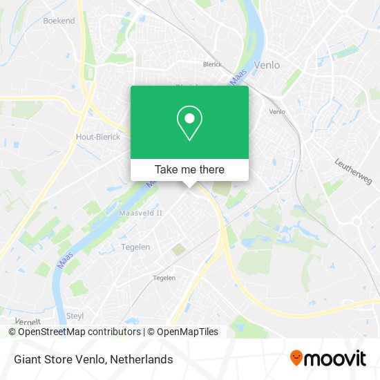 Giant Store Venlo map