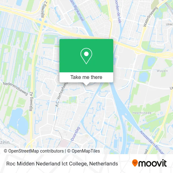 Roc Midden Nederland Ict College map