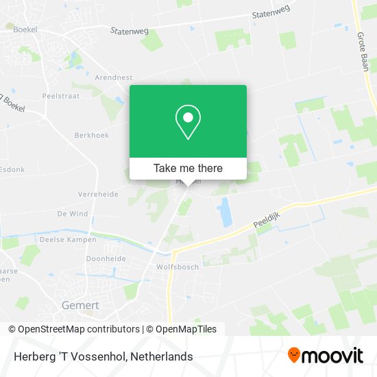 Herberg 'T Vossenhol map