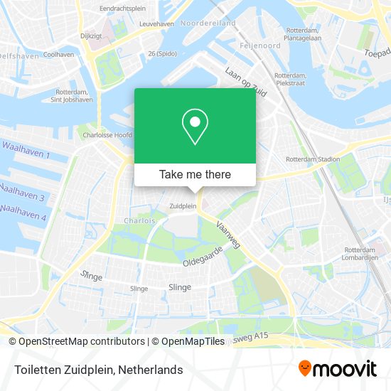 Toiletten Zuidplein map