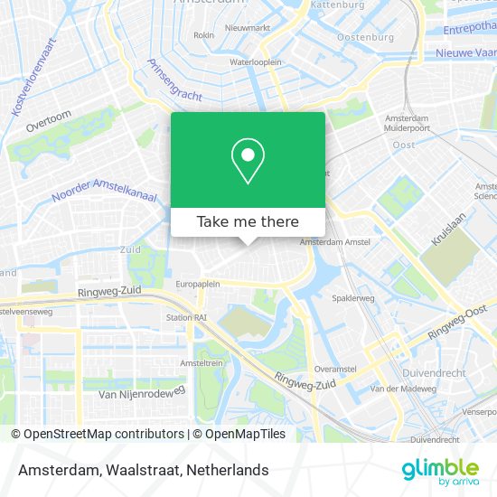 Amsterdam, Waalstraat map