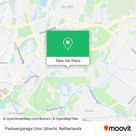 Parkeergarage Umc Utrecht map