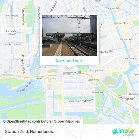 Station Zuid map