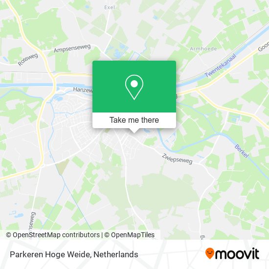 Parkeren Hoge Weide map