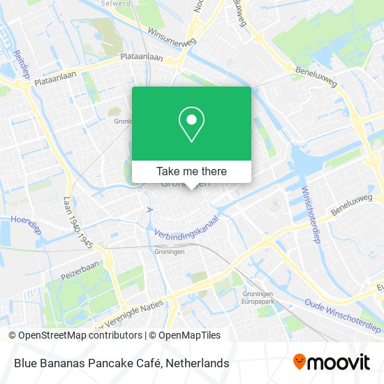 Blue Bananas Pancake Café Karte