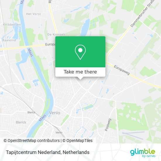 Tapijtcentrum Nederland map