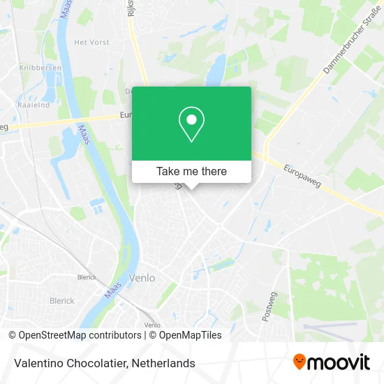 Valentino Chocolatier map