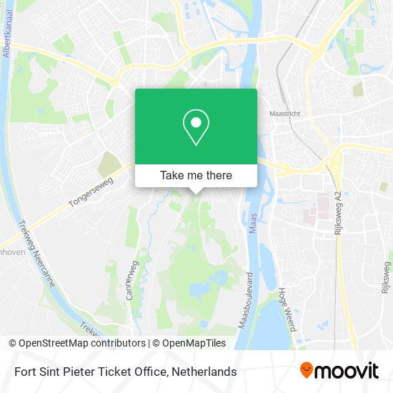 Fort Sint Pieter Ticket Office map