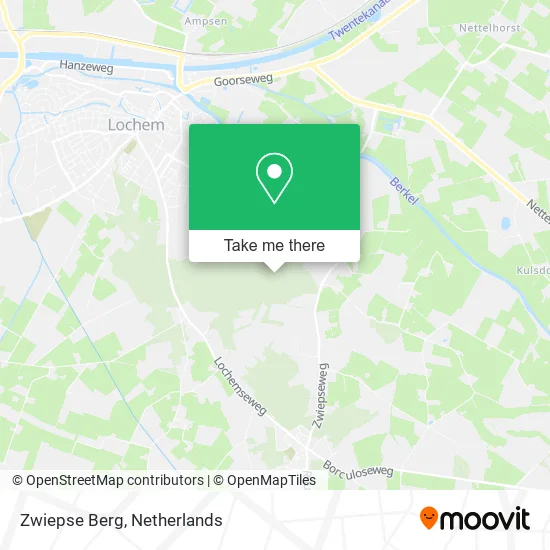 Zwiepse Berg map
