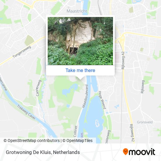 Grotwoning De Kluis map