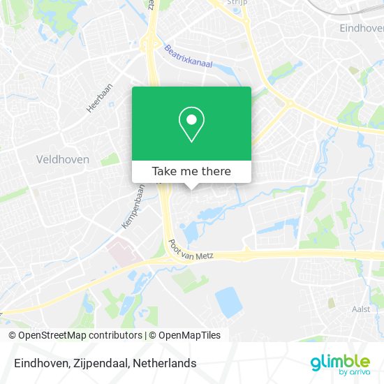 Eindhoven, Zijpendaal Karte