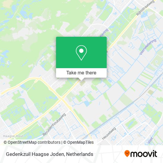 Gedenkzuil Haagse Joden map