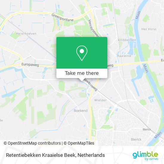 Retentiebekken Kraaielse Beek map