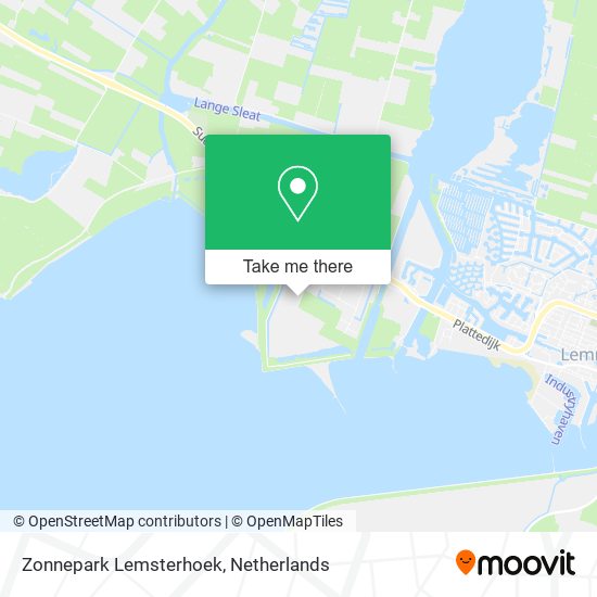 Zonnepark Lemsterhoek map