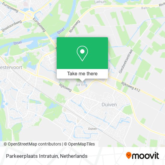 Parkeerplaats Intratuin map