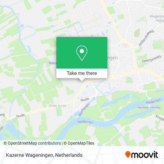 Kazerne Wageningen Karte