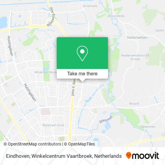 Eindhoven, Winkelcentrum Vaartbroek Karte