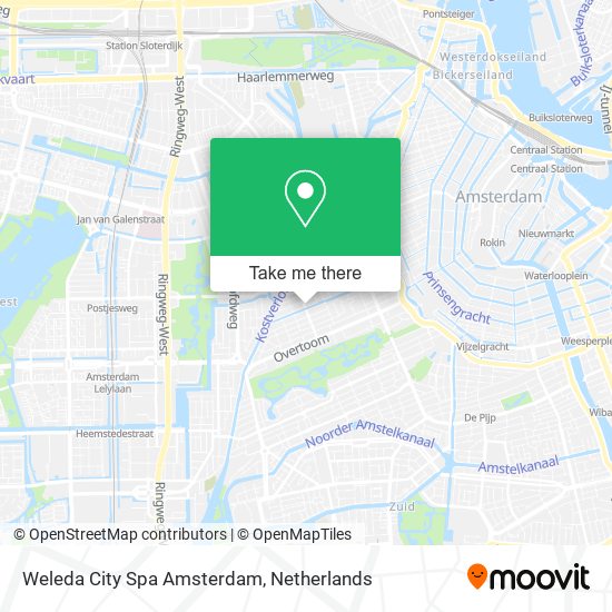 Weleda City Spa Amsterdam map