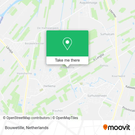 Bouwetille map