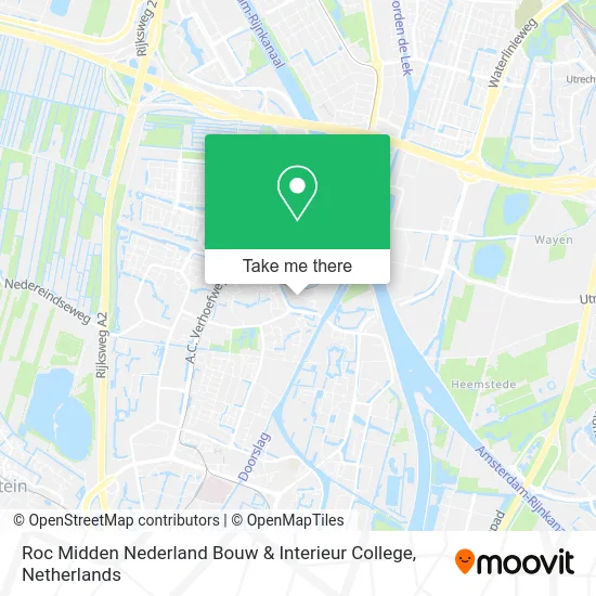 Roc Midden Nederland Bouw & Interieur College map