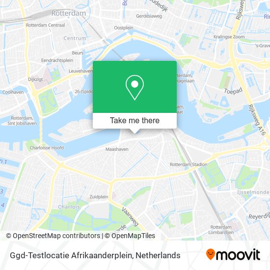 Ggd-Testlocatie Afrikaanderplein Karte