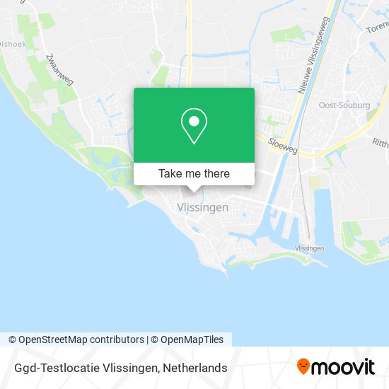 Ggd-Testlocatie Vlissingen Karte